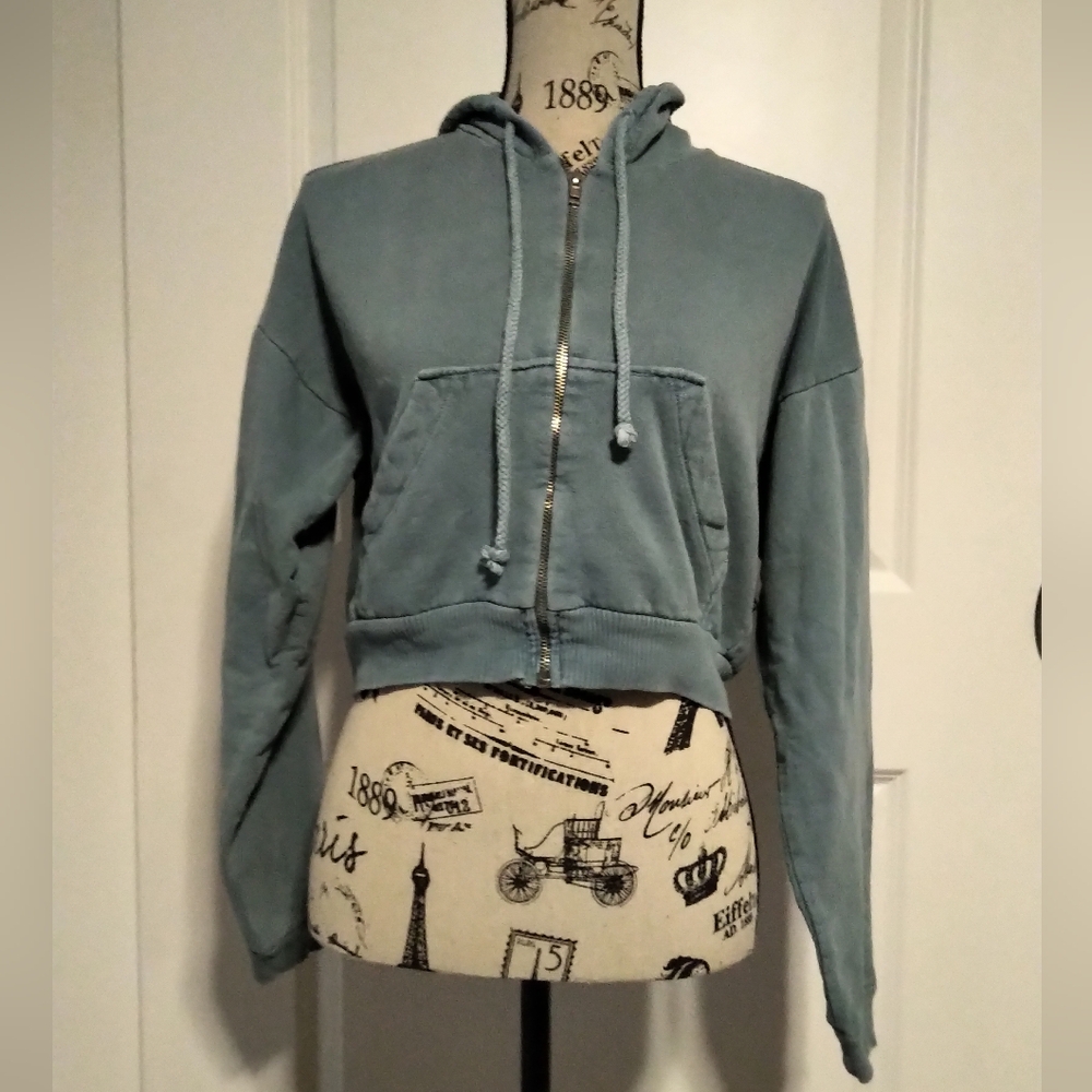 YMLA Crop Hoodie Jacket